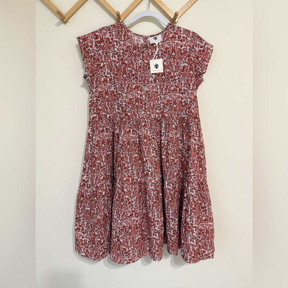 Pomegranate 100% cotton Floral Dress